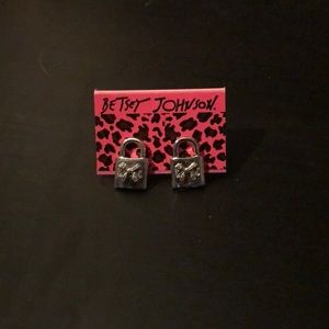 Betsey Johnson earrings silver